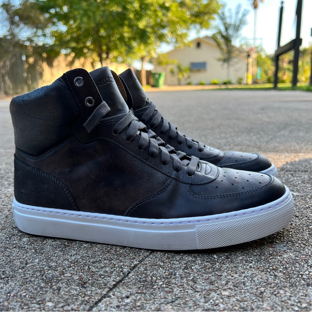 Magnanni Royal Leather High Top Sneaker